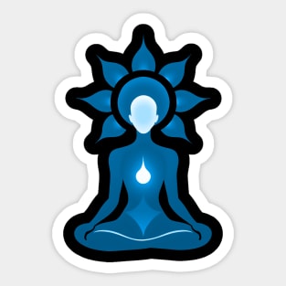 Aura Blue Meditation 07 Sticker